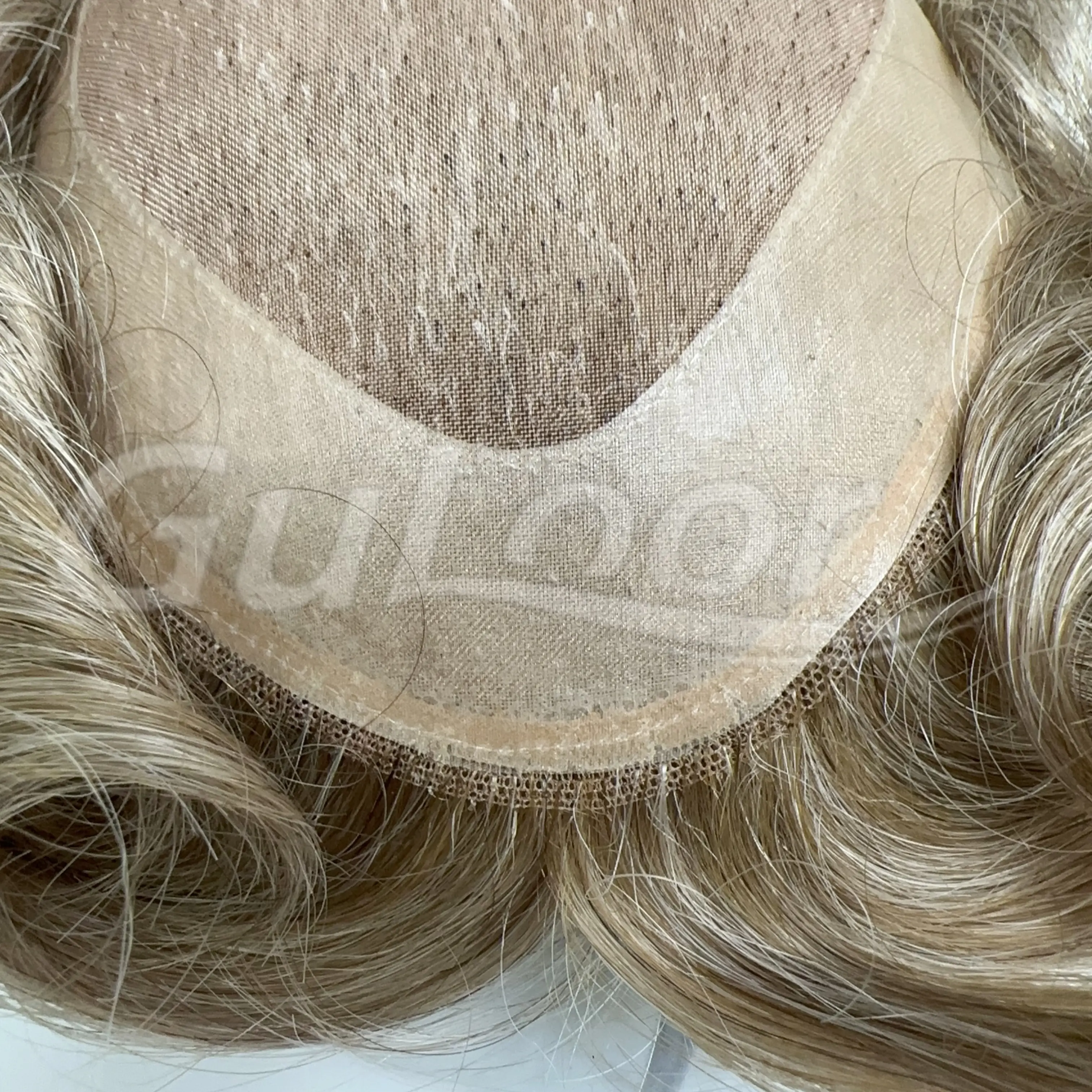 Custom Order Men's toupee Color#20R30 Fine Mono With Npu Perimeter