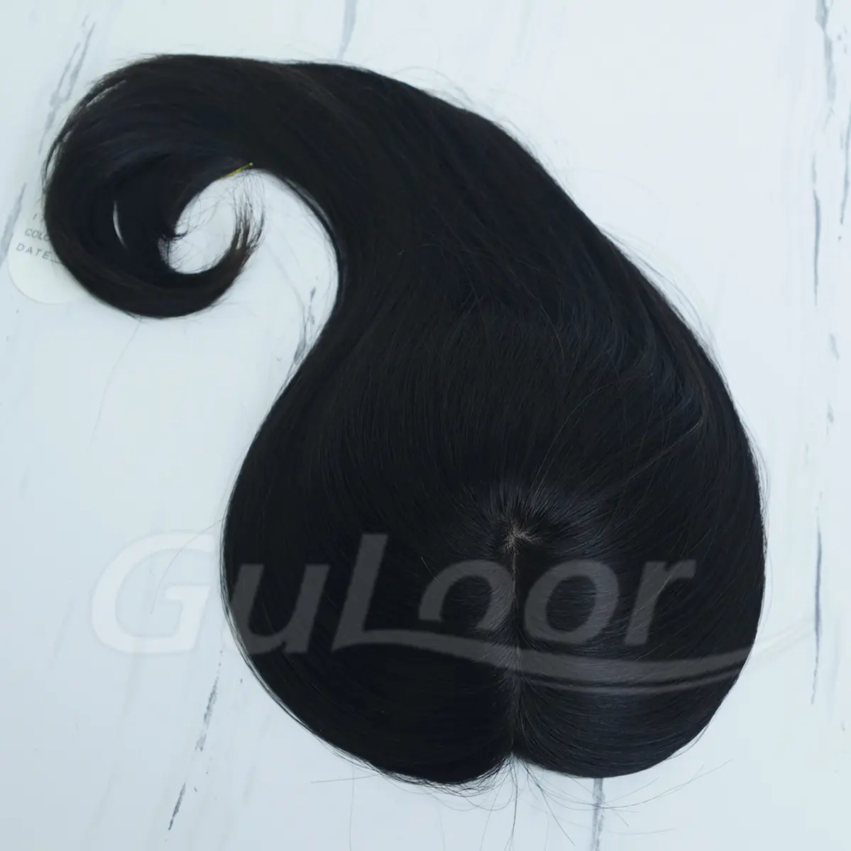 Silk Top With Cilps Women's Topper 16 Inches Color#1B 100% Chinese hair