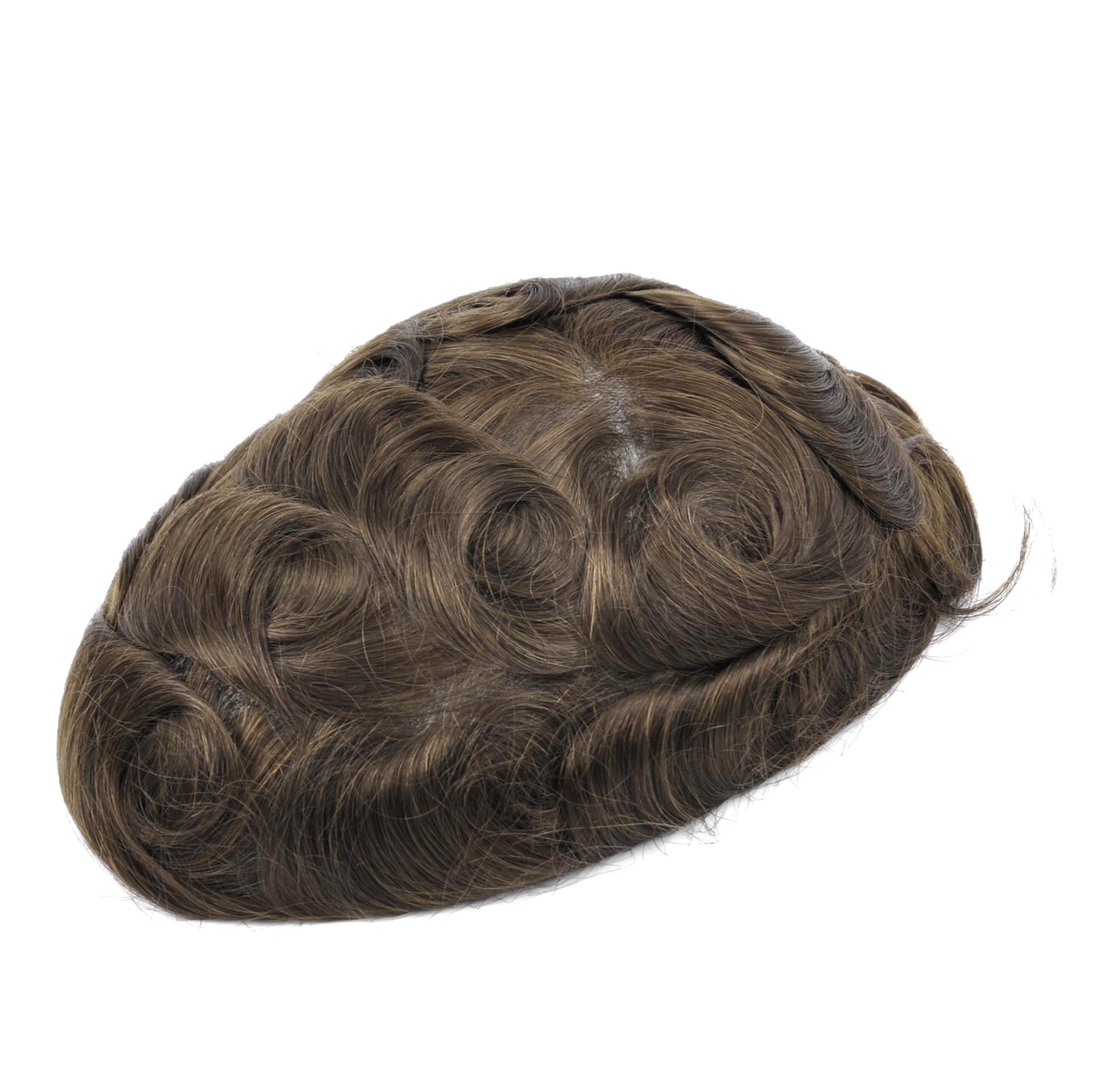 Mens Toupee Hairpiece NG Human Hair Systems ASH5#
