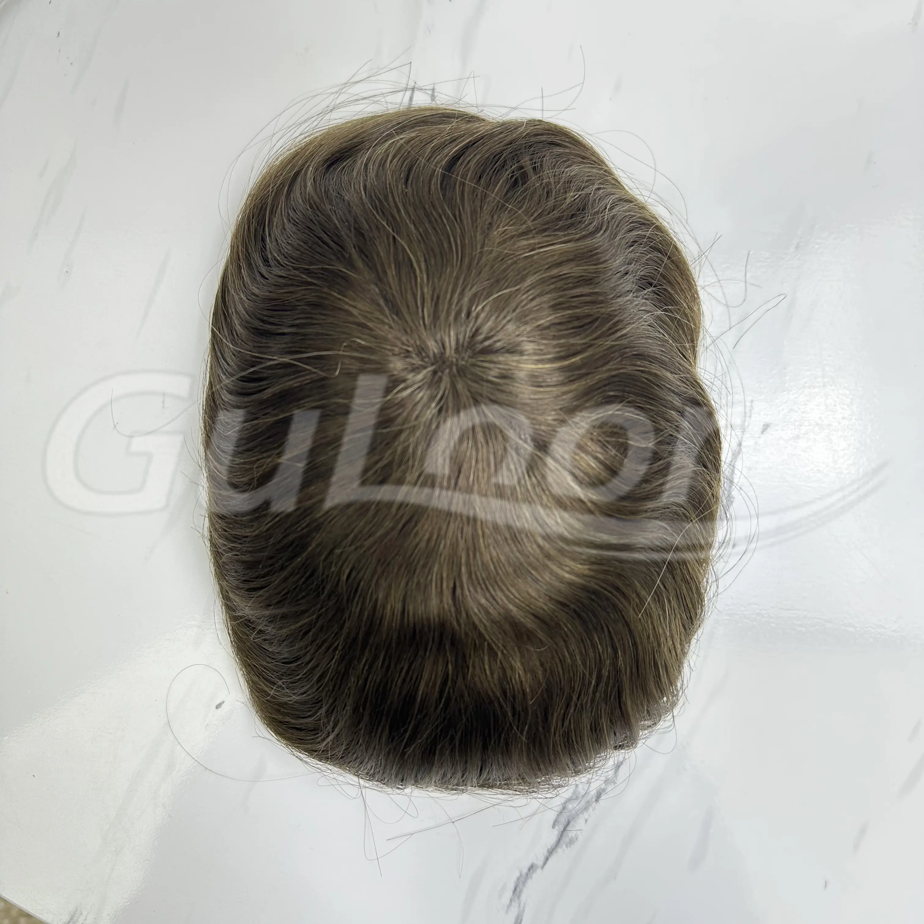 Custom Order Fine Mono Men's toupee 110% Density Made By Template