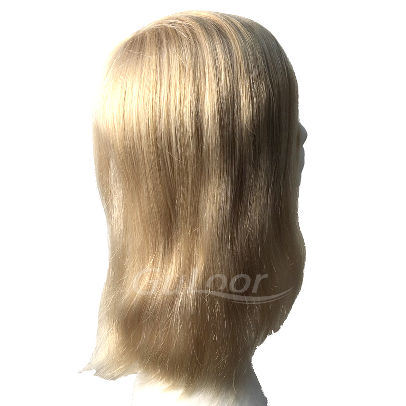 Remy hair natural wave with clips lace Woman's topper
