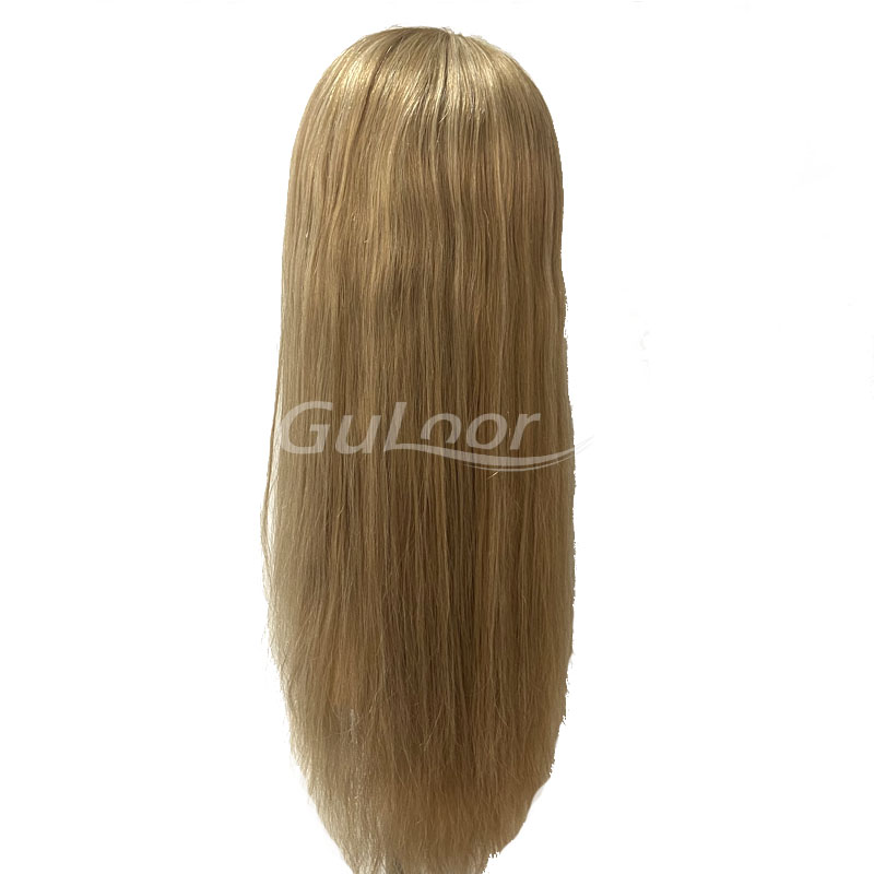 Best hair system women 22 inches silk top Jewish wig Chinese Hair 