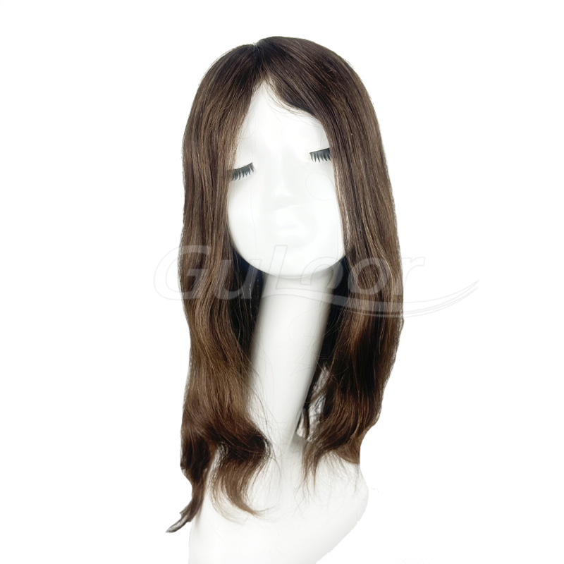women's hair pieces injection wigs with front lace 12# Qingdao hairpiece factory