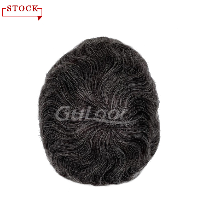 French Lace Hair System Wholesale Men Toupee In Stock #1B40