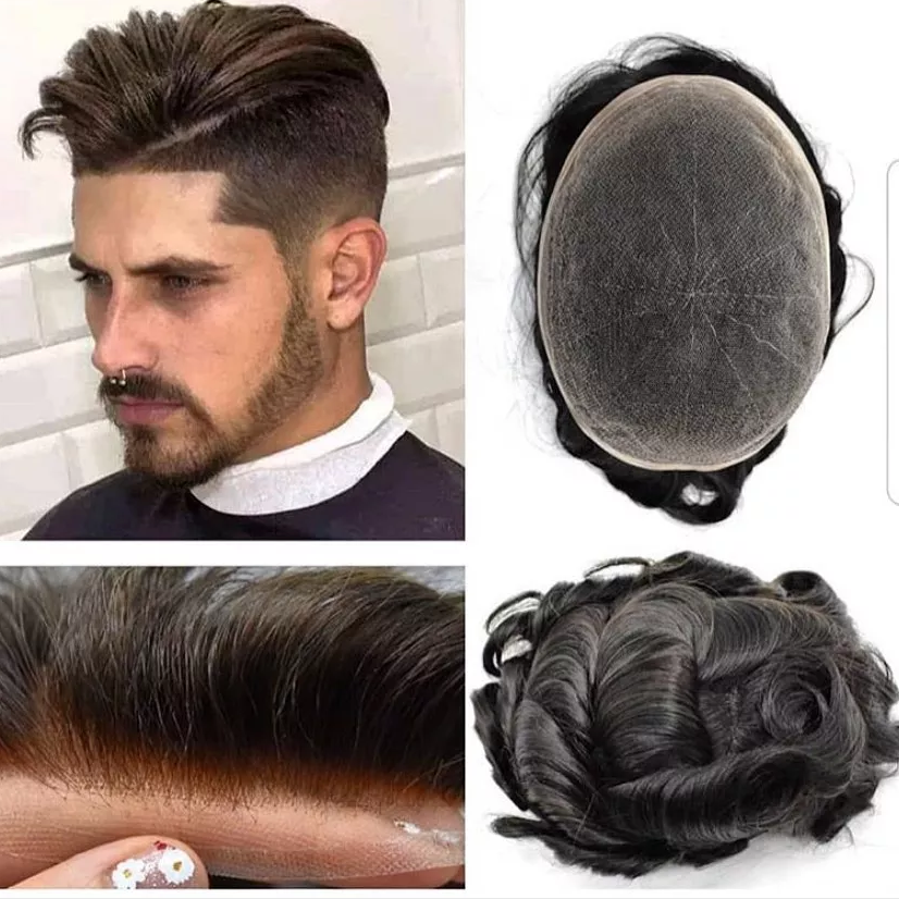 French Lace Hair System Wholesale Men Toupee In Stock 
