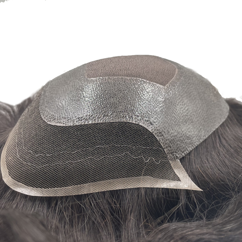 CHS27 | Fine Mono with Thin Skin and Lace Front Stock Hairpieces for Men