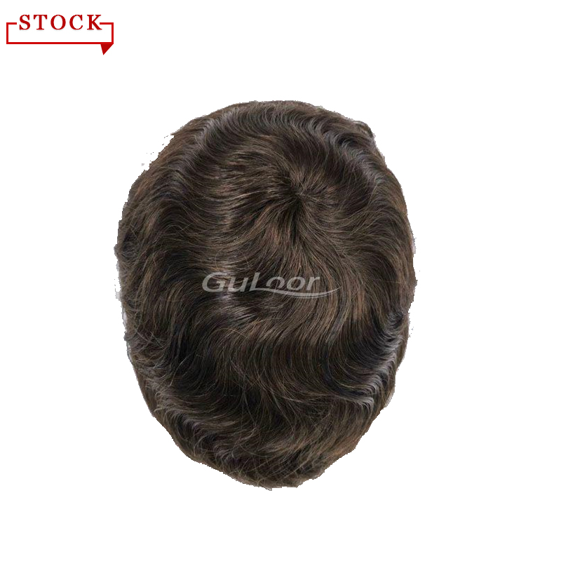 French Lace Hair System Wholesale Men Toupee In Stock #4