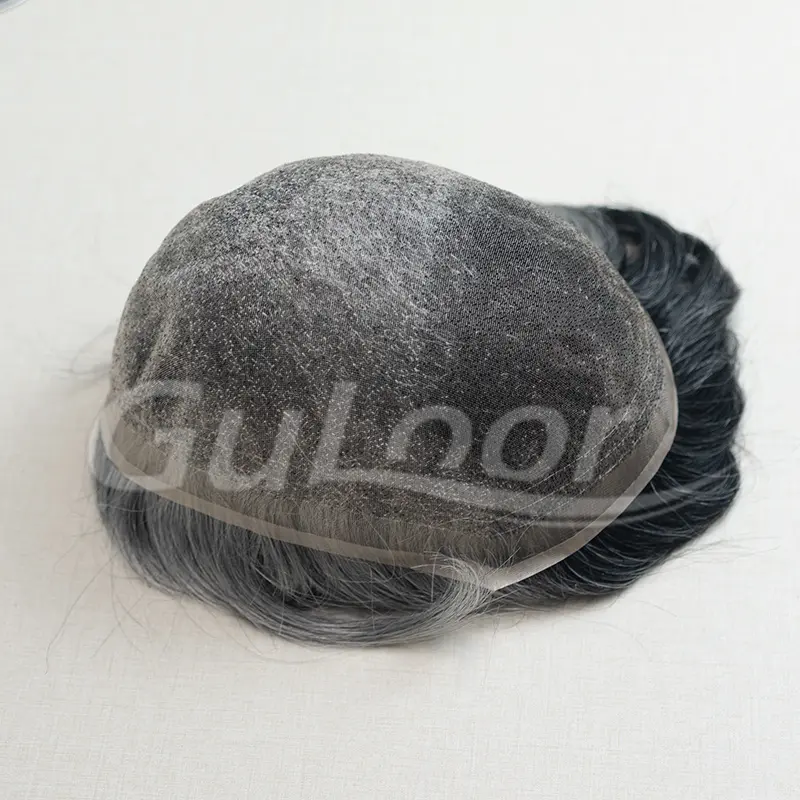 Custom Order Super Welded Fine Mono Human Hair Men's Toupee 110%Density