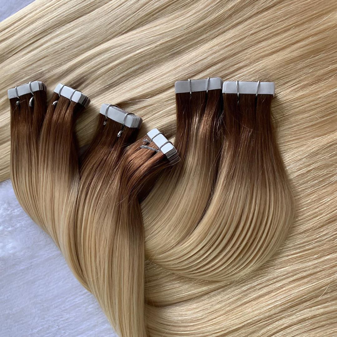 Tape In Hair Extensions Double Drawn European Human Hair Extensions