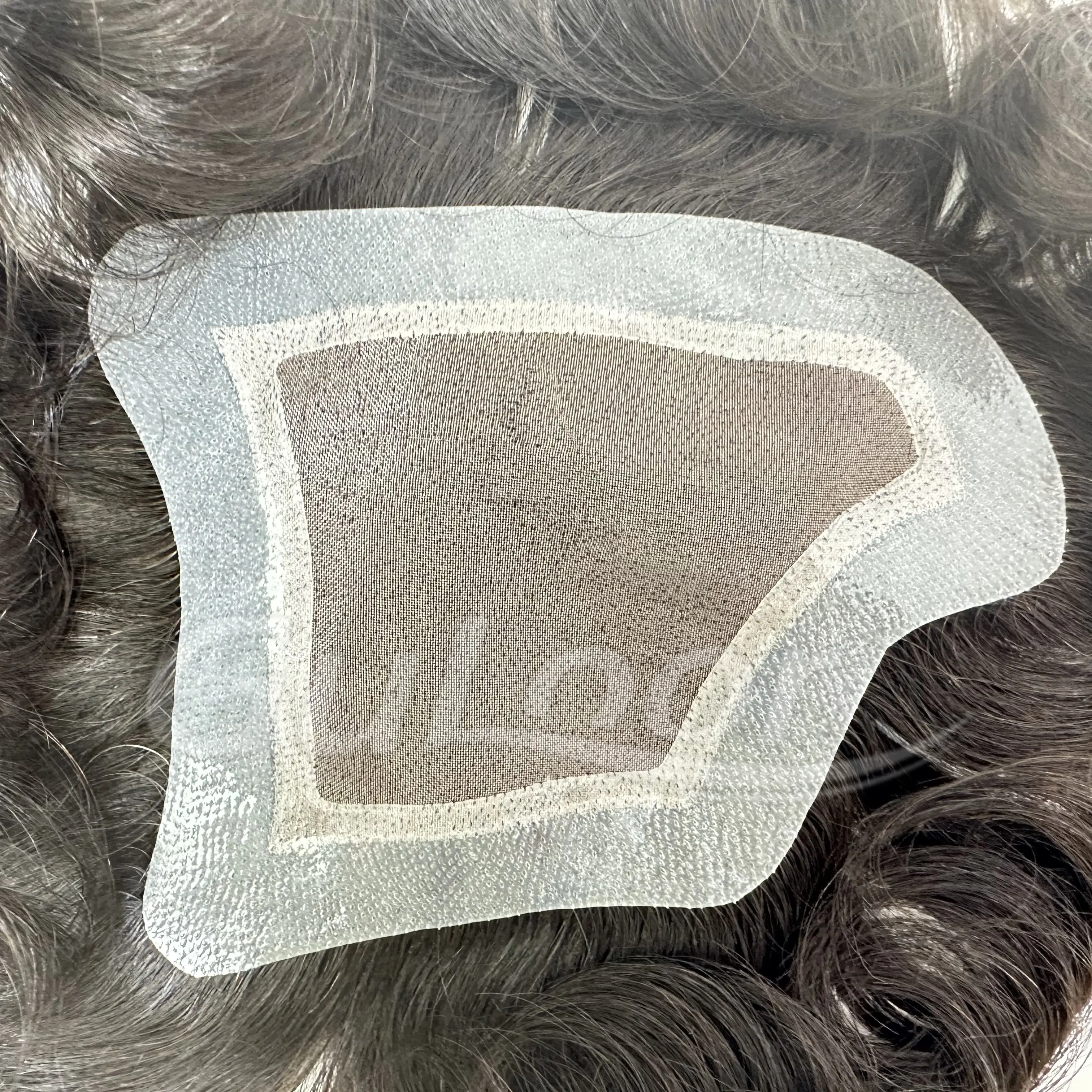 Custom Order Fine Mono Men's toupee Slight Wave 120% Density