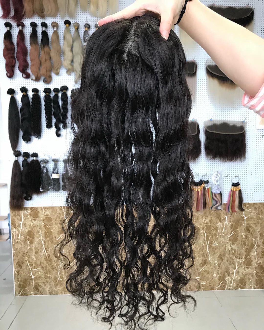 Long Hair Factory Price 100% Virgin Human Hair In Stock Silk Top Topper