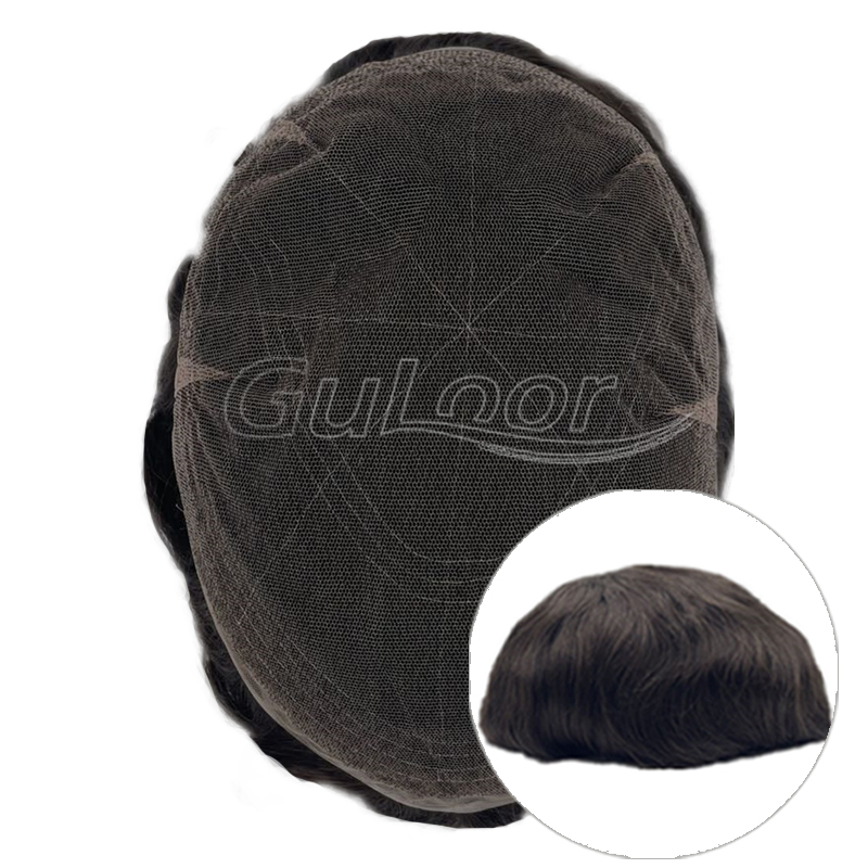 French Lace Hair System Wholesale Men Toupee In Stock - Guloor Hair Co., Ltd