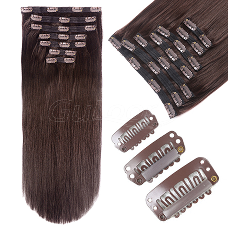 High Quality Full Head Clip In Virgin Remy Hair Extension