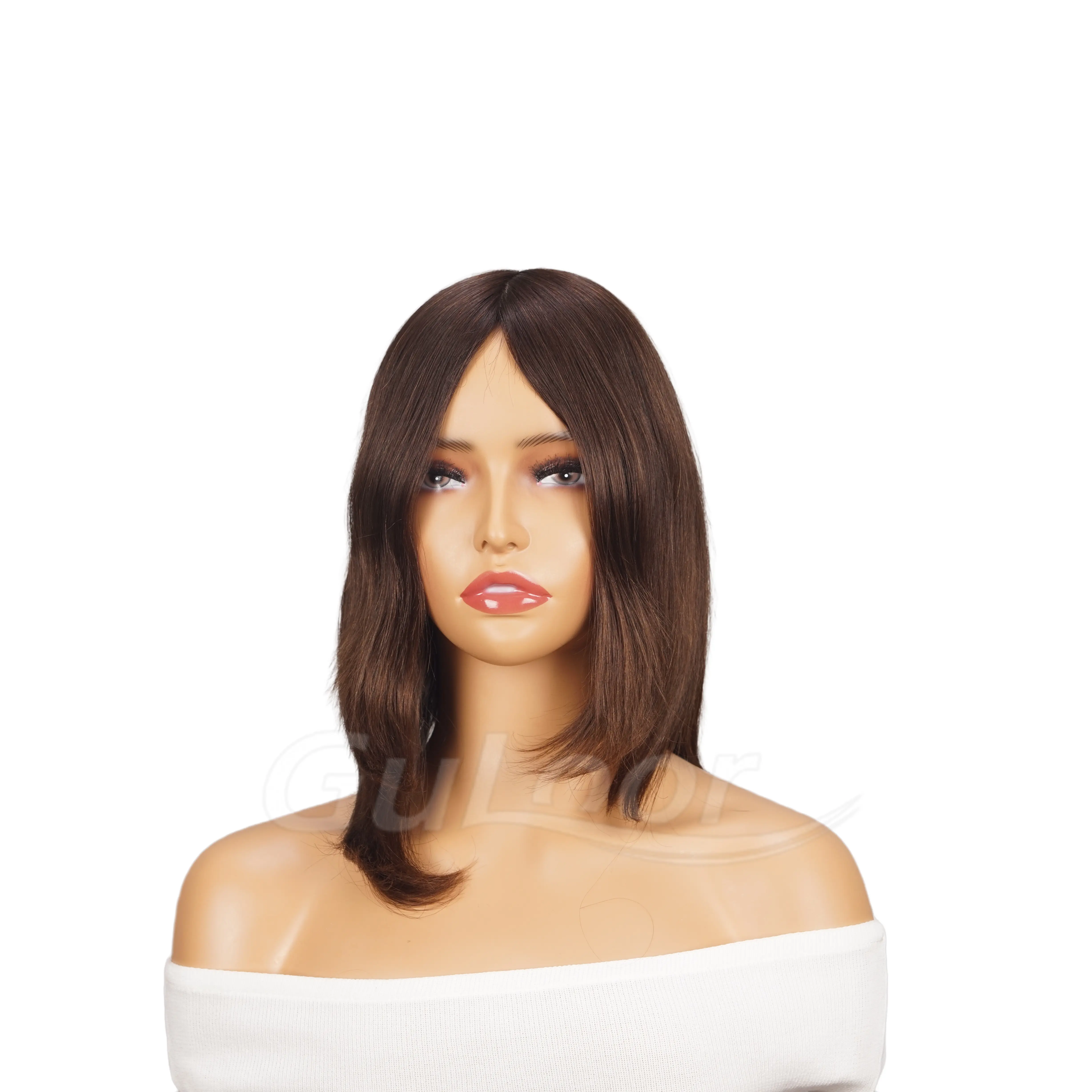 Jewish wig, using European hair as the raw material. Soft, comfortable, and natural.10 inches