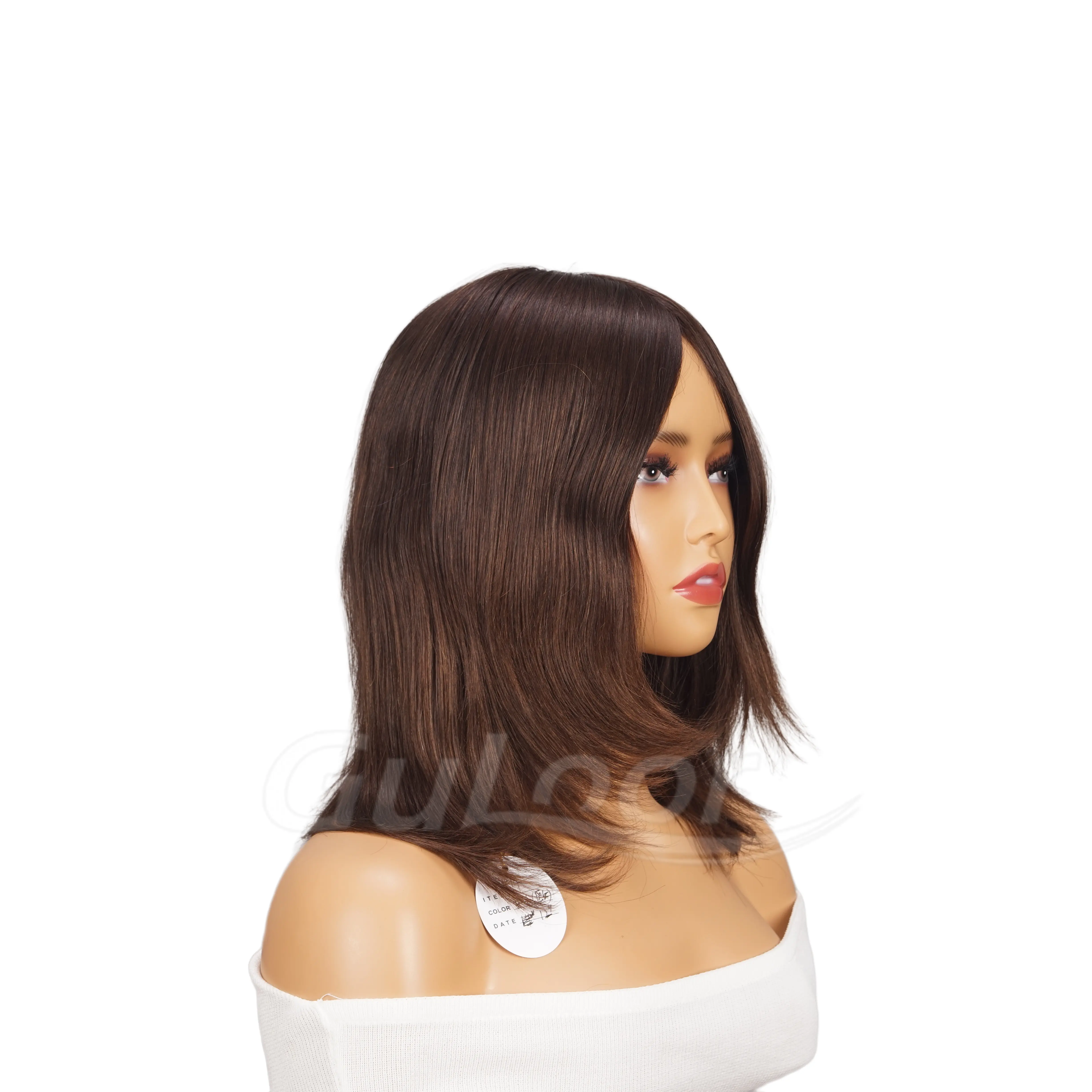 Jewish wig, using European hair as the raw material. Soft, comfortable, and natural.10 inches