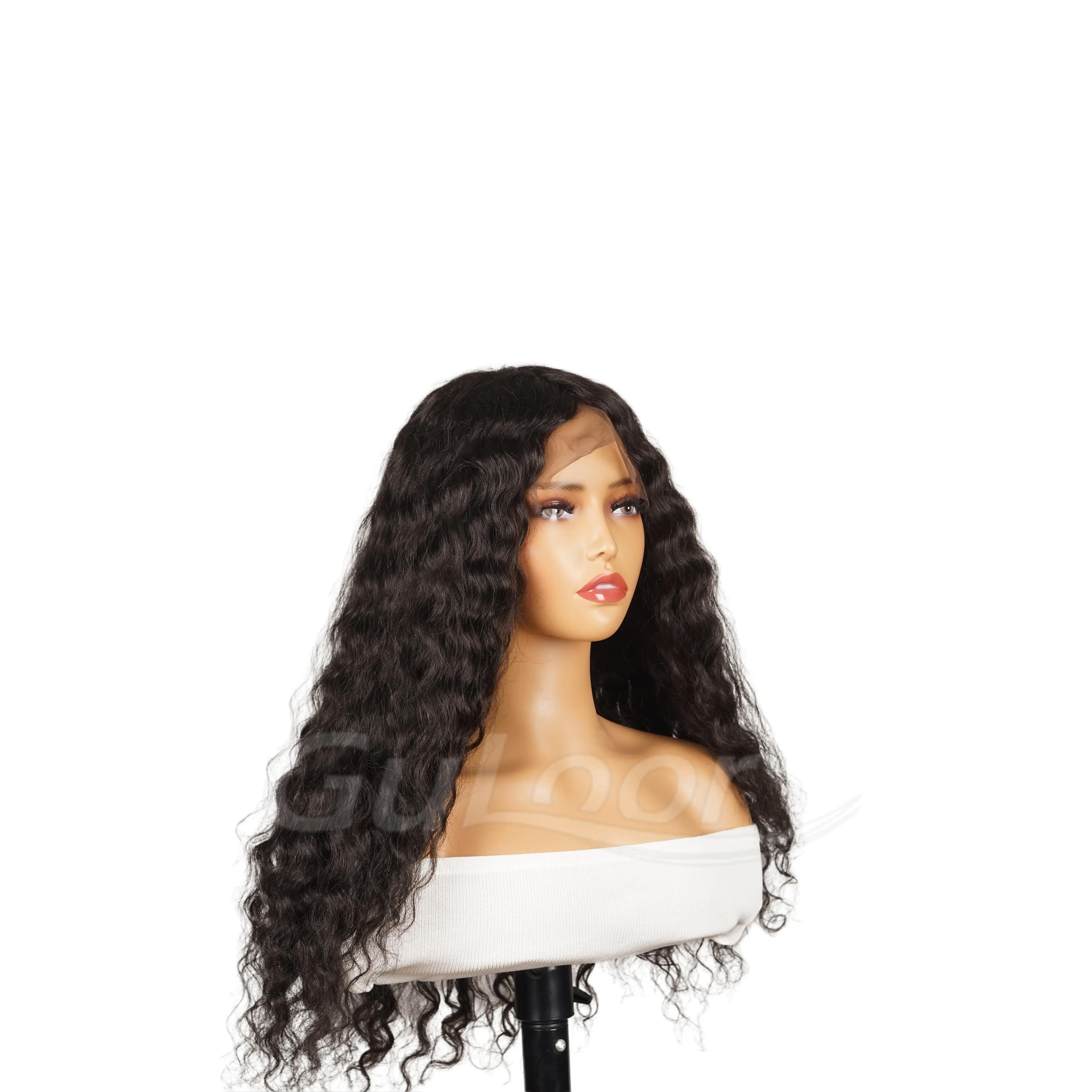 Full lace wig natural black body wave
