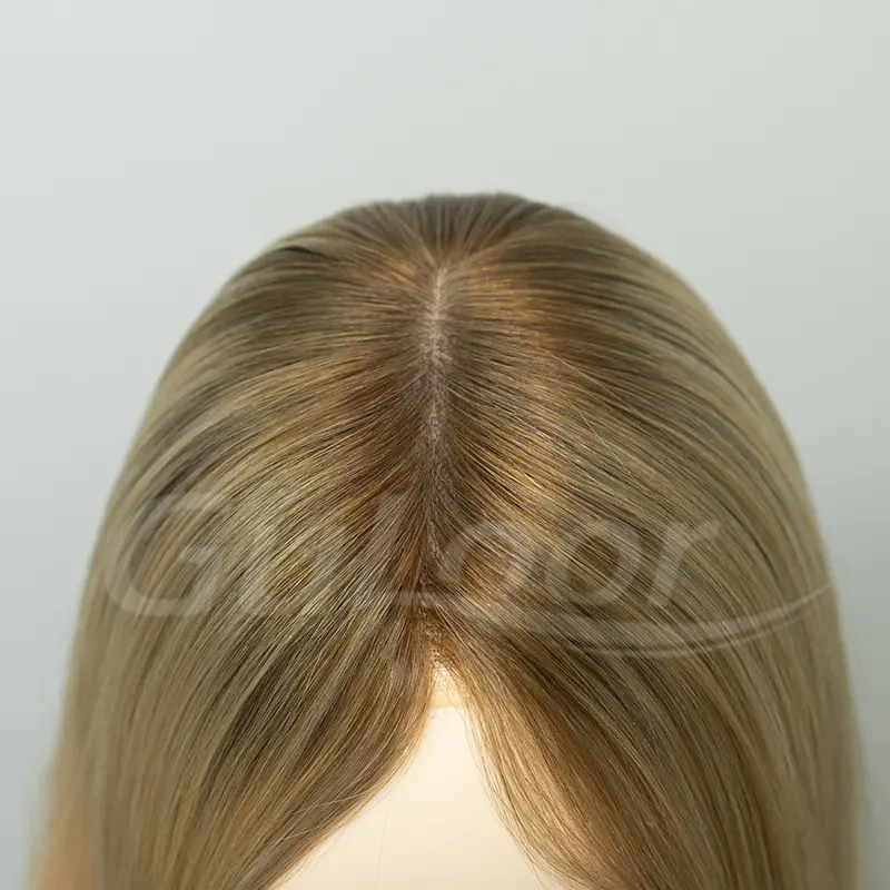New Stock Jewish Medical Wigs14Inches Silk Top Front Lace All Hand Tied Made Color#7/101 100% Chineses Virgin Hair