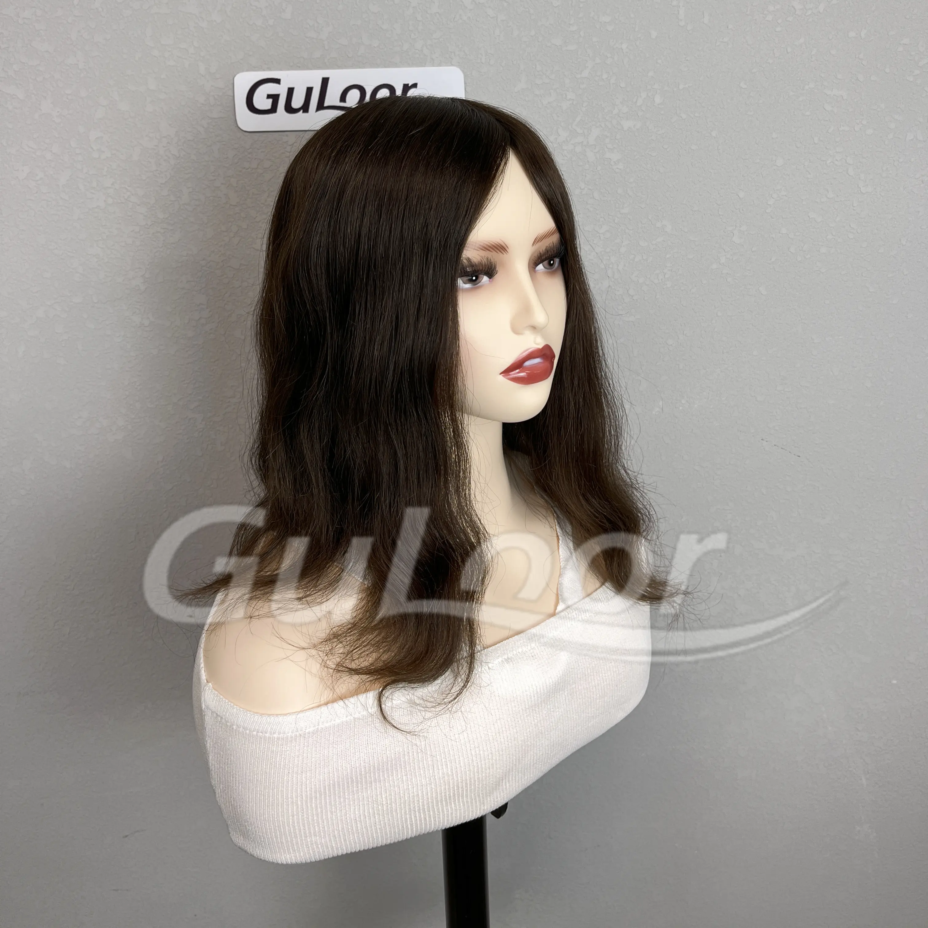 Best Price 100% European Hair Silk Topper #2 Color With Clips Body Wave
