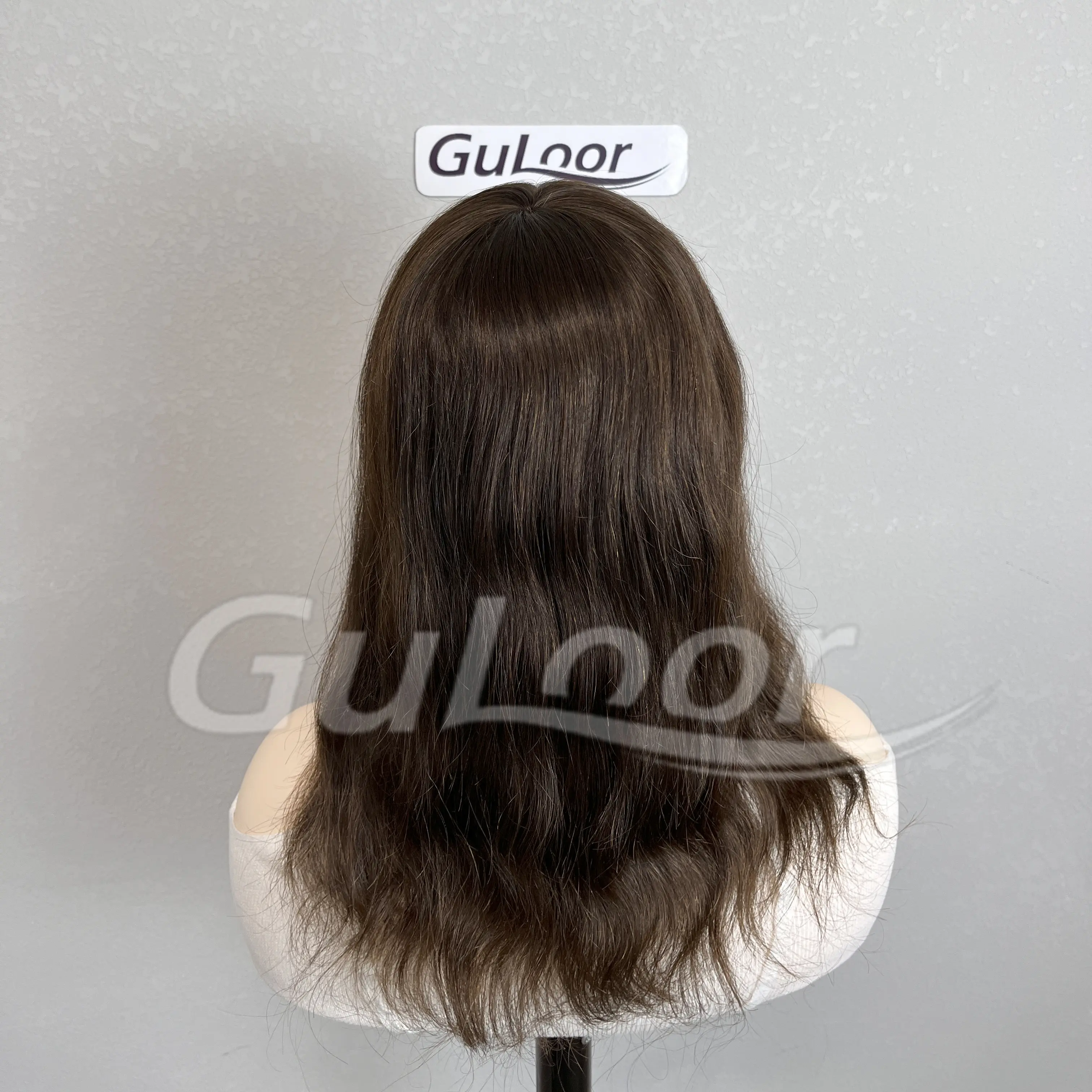 Best Price 100% European Hair Silk Topper #2 Color With Clips Body Wave