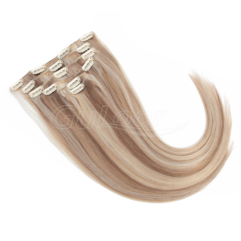 Factory price wholesale different types clip in 100% human hair extensions