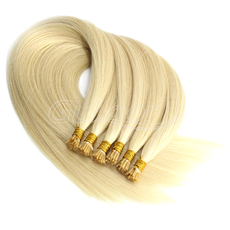 Wholesale extensions 100% I tip brazilian virgin remy human hair