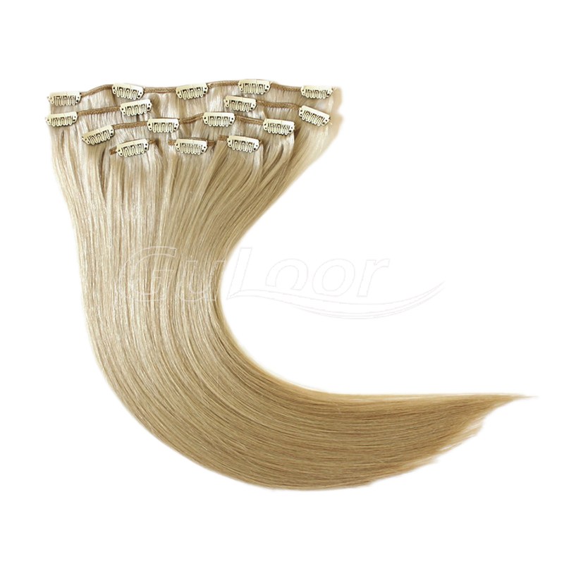 Fashionable and convenient human hair clip in hair extensions