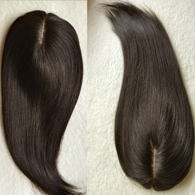 Mono #3 with Npu Perimeter 12 inches Straight #2 Color Remy Hair