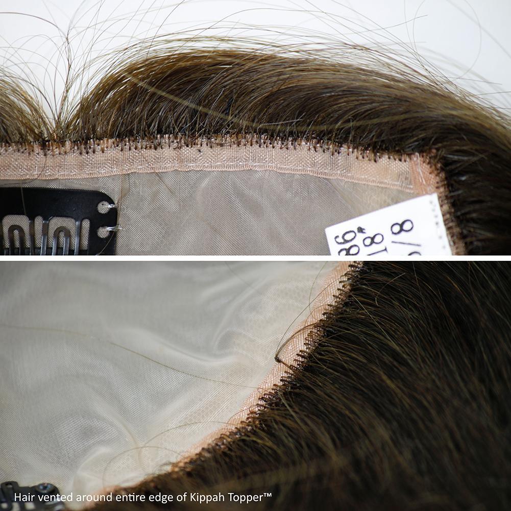 Kippah Topper French Lace Top Human Hair Piece