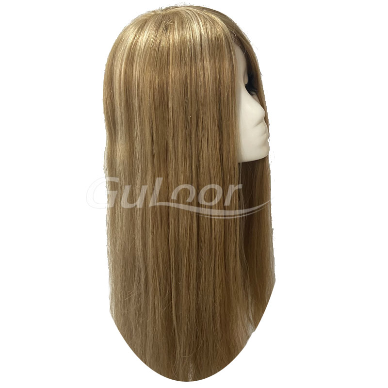 Best hair system women 22 inches silk top Jewish wig Chinese Hair