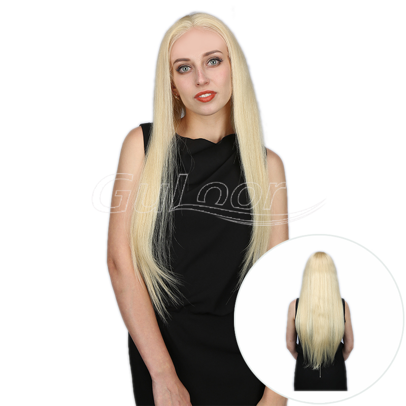 Silky Straight 613 Blonde 100% Human Hair Full Lac...