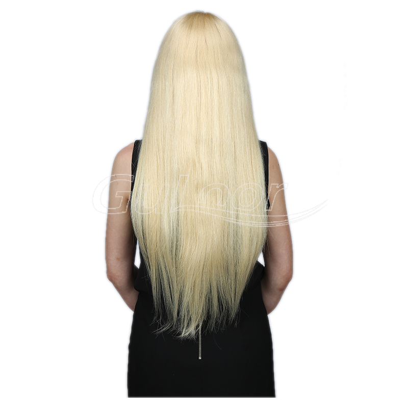Silky Straight 613 Blonde 100% Human Hair Full Lace Wig