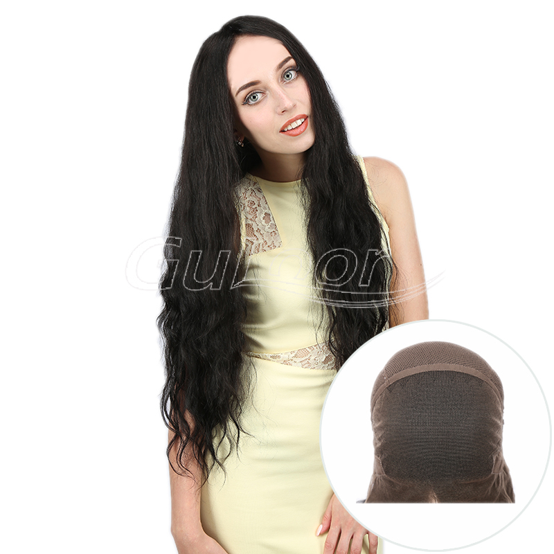 Unprocessed 100% Virgin Human Hair Long Hair Lace Front Wig